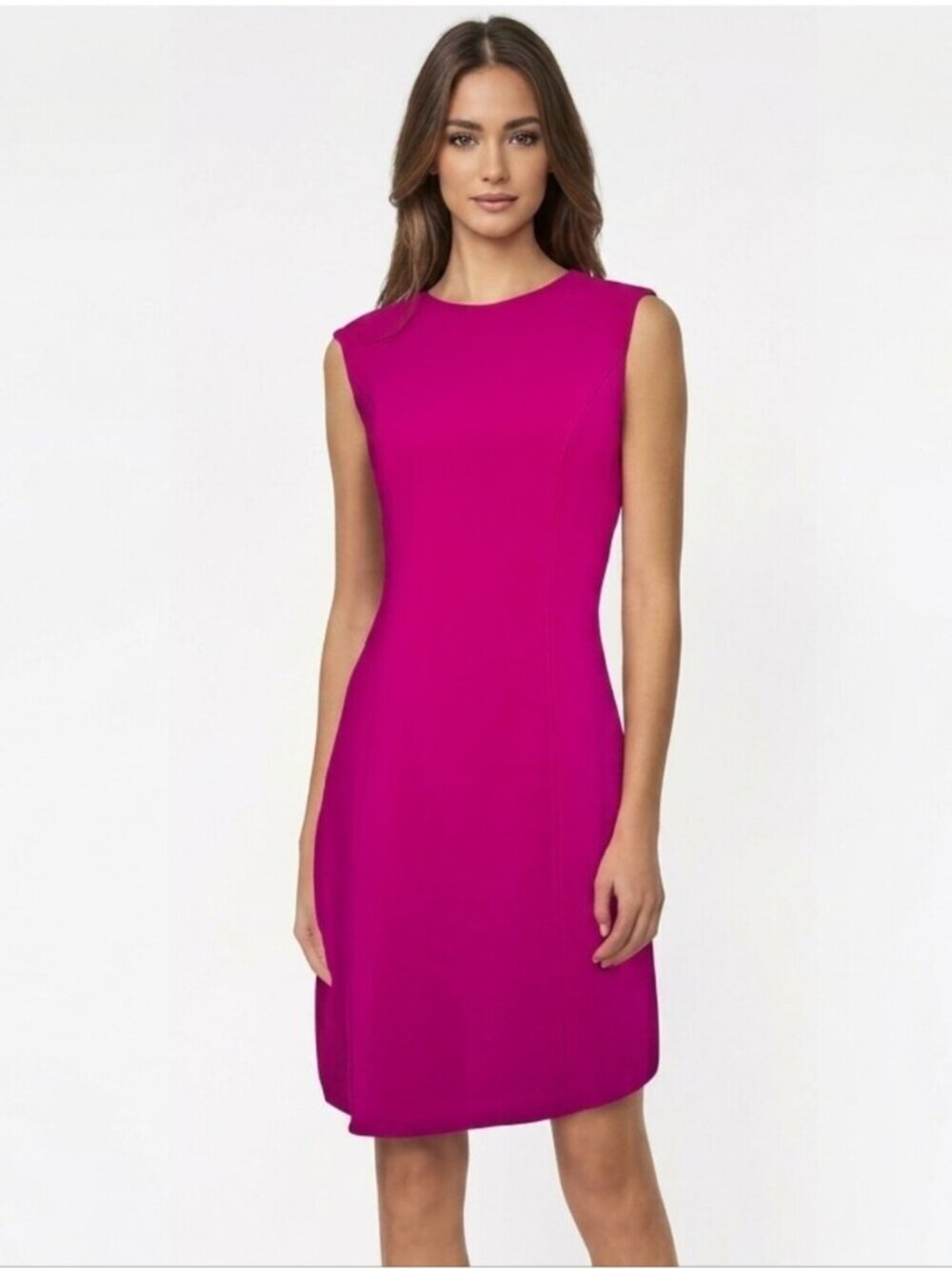 Lauren Ralph Lauren Pink Crepe A-Line Mini Dress